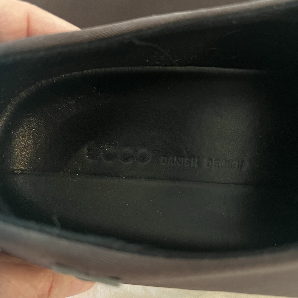 ECCO Gore Tex Slip On Shoes Womens 9 EU 40 Black Waterproof Comfort Walking - Picture 8 of 9
